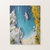 ギリシャビーチ ジグソーパズル (縦)