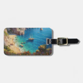 ギリシャビーチ ラゲッジタグ (正面横)