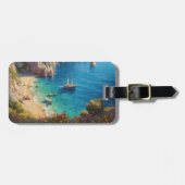 ギリシャビーチ ラゲッジタグ (正面横)