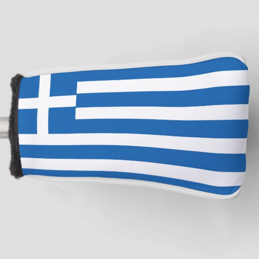 ギリシャフラグ ゴルフヘッドカバー (正面)