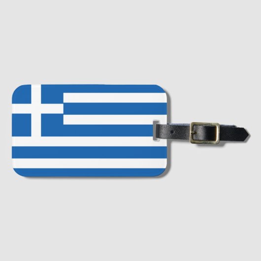 ギリシャフラグ ラゲッジタグ (正面横)
