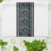 ギリシャブラック姿ガード キッチンタオル (折り畳み)