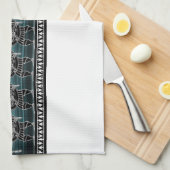 ギリシャブラック姿ガード キッチンタオル (四つ折り)