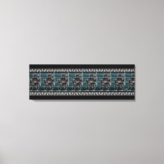 ギリシャブラック姿ガード キャンバスプリント (正面)