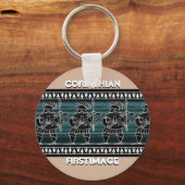 ギリシャブラック姿ガード キーホルダー (正面)