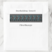 ギリシャブラック姿ガード 長方形シール (バッグ)