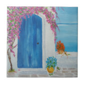 ギリシャブルードア タイル (正面)