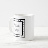 ギリシャマグ "Παπούς Κούκλα" コーヒーマグカップ (正面左)