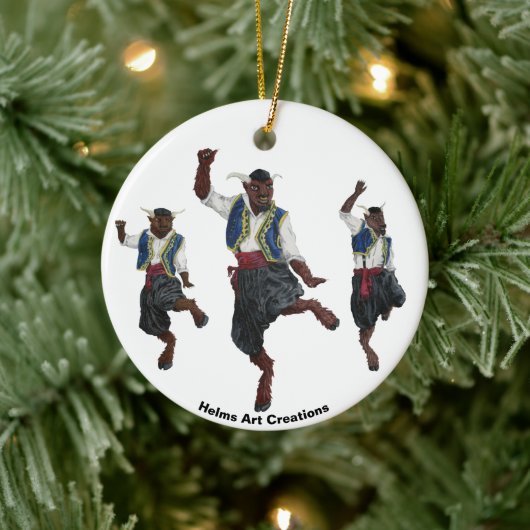 ギリシャミノタウレスダンスお祝いファンタジーオーナメント セラミックオーナメント (ツリー)