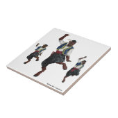 ギリシャミノタウロス踊り装飾タイル タイル (側面)