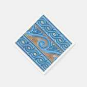 ギリシャモザイクタイルオーナメント スタンダードカクテルナプキン (角)
