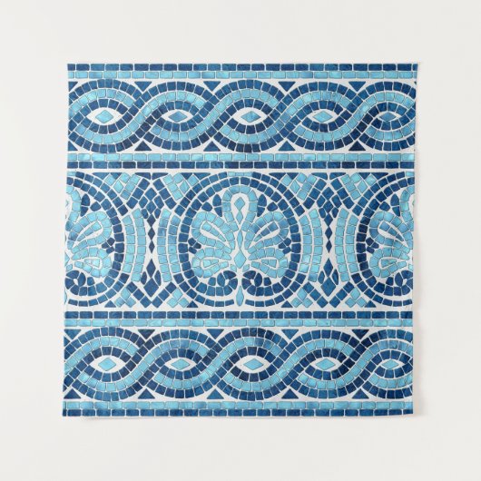 ギリシャモザイクタイルオーナメント タペストリー (正面)