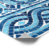 ギリシャモザイクタイルオーナメント ポスター (角)