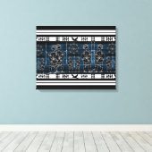 ギリシャモダンブラック姿 キャンバスプリント (インサイチュ (ウッドフロア))