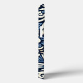 ギリシャモダン語の青と白のパターン Case-Mate iPhoneケース (裏面 / 右)