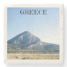 ギリシャユニークの山Keepsake Coaster