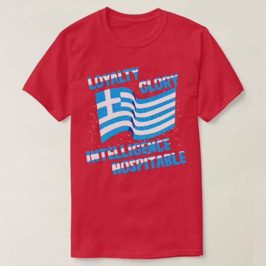 ギリシャロイヤリティグローリー Tシャツ (デザイン正面)