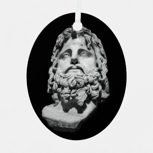 ギリシャローマンの胸像 メタルオーナメント (正面)