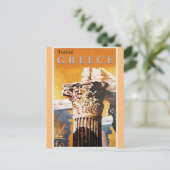 ギリシャヴィンテージギリシャ旅行ポスター ポストカード (スタンド正面)