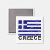 ギリシャヴィンテージ国旗 マグネット (正面/裏面)