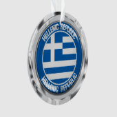 ギリシャ丸エンブレム オーナメント (正面)