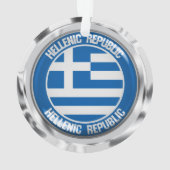 ギリシャ丸エンブレム オーナメント (裏面)