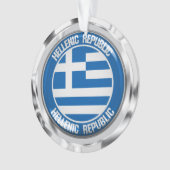 ギリシャ丸エンブレム オーナメント (正面)