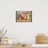 ギリシャ人との戦闘で二人のアマゾーン ポスター (キッチン)