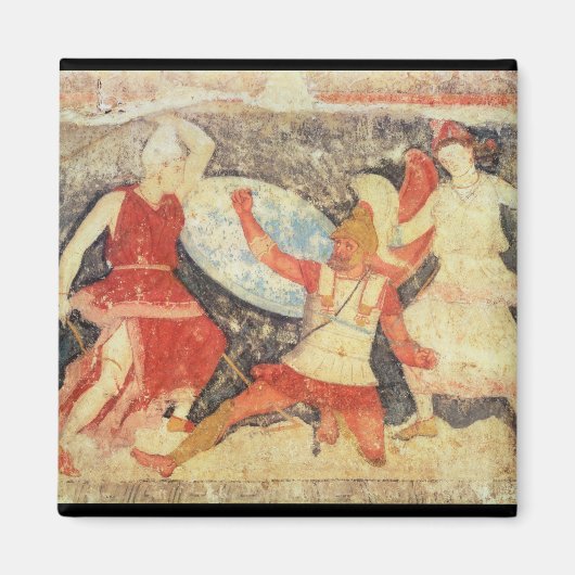 ギリシャ人との戦闘で二人のアマゾーン マグネット (正面)