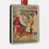 ギリシャ人との戦闘の2つのアマゾン メタルオーナメント (右)