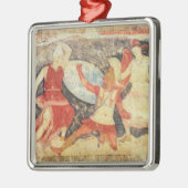 ギリシャ人との戦闘の2つのアマゾン メタルオーナメント (左)