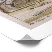 ギリシャ人とトロイア人がパトロクルの体をめぐって戦う ポスター (角)