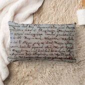 ギリシャ人のギリシャ古代手の執筆文字はインクに文字を入れます ランバークッション (ブランケット)