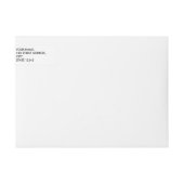 ギリシャ人の主カスタムなモノグラムの差出人住所ラベル ラップアラウンドラベル (正面)