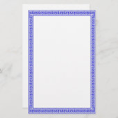 ギリシャ人の主静止青い 便箋 (正面/裏面)