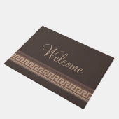 ギリシャ人の鍵のボーダー ドアマット (アングル)