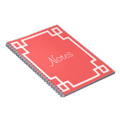 ギリシャ人の鍵(あらゆる色への変更!) ノートブック (右側)