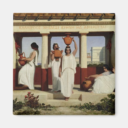 ギリシャ人女性の噴水, 1841 マグネット (正面)