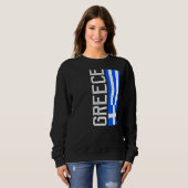 ギリシャ伝統プライド国支援ギリシャ国旗 スウェットシャツ (正面フル)