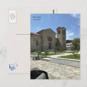 ギリシャ伝統的のオリンピアモダンにあるギリシャの教会 ポストカード (正面/裏面)