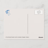 ギリシャ伝統的のオリンピアモダンにあるギリシャの教会 ポストカード (裏面)