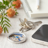 ギリシャ伝統的の家 キーホルダー (側面)