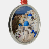 ギリシャ伝統的の家 メタルオーナメント (右)