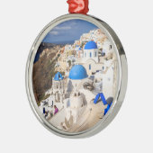 ギリシャ伝統的の家 メタルオーナメント (左)