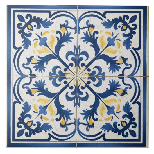 ギリシャ伝統的ブ伝統的ルーアート2 タイル (正面)