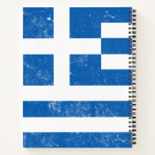 ギリシャ伝統的国旗ファミリーレシピクックブック ノートブック (裏面)