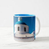 ギリシャ伝統的美しい ツートーンマグカップ (正面右)