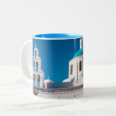 ギリシャ伝統的美しい ツートーンマグカップ (正面左)