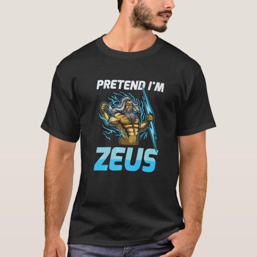 ギリシャ全土のゼウスサンダーの神 Tシャツ (正面)