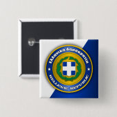 ギリシャ共和国メダリオン 缶バッジ (正面&裏面)